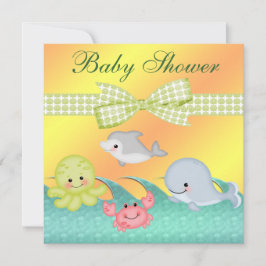 Zee van de Baby van de kaak Creëer Baby shower Kaart