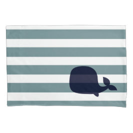Zee van de Cute Whale Animal Nautical Ocean Nurser Kussensloop