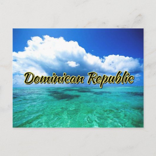 Zee van de Dominicaanse Republiek Briefkaart (Voorkant)