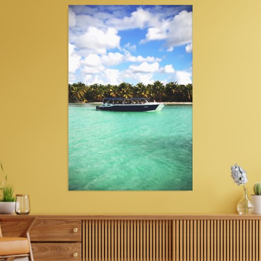 Zee van de Dominicaanse Republiek Canvas Afdruk (Insitu (Woonkamer))
