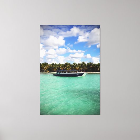 Zee van ​​de Dominicaanse Republiek Canvas Afdruk (Voorkant)