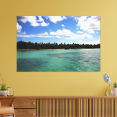 Zee van de Dominicaanse Republiek Canvas Afdruk (Insitu (Woonkamer))