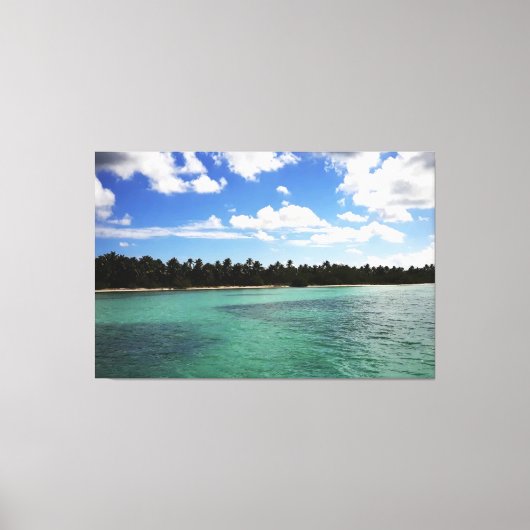 Zee van de Dominicaanse Republiek Canvas Afdruk (Voorkant)