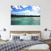 Zee van de Dominicaanse Republiek Canvas Afdruk (Insitu (Slaapkamer))