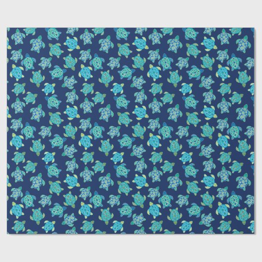 Zee van de oceaan cadeaupapier (Vlak)