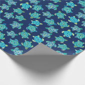 Zee van de oceaan cadeaupapier (Hoek)