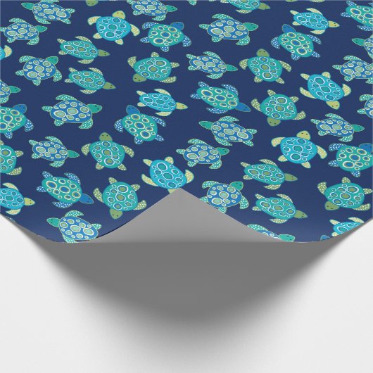 Zee van de oceaan cadeaupapier (Hoek)