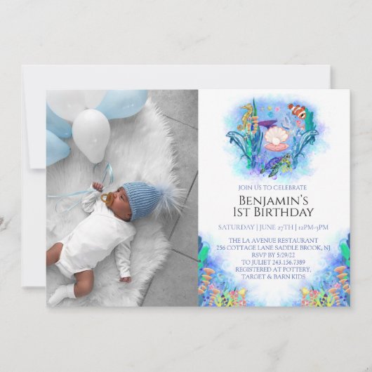 Zee van de oceaan kaart (Voorkant)