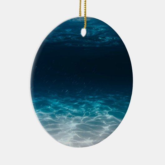 Zee van de oceaan onder het Zee Keramisch Ornament (Rechts)