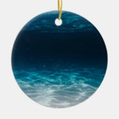 Zee van de oceaan onder het Zee Keramisch Ornament (Voorkant)