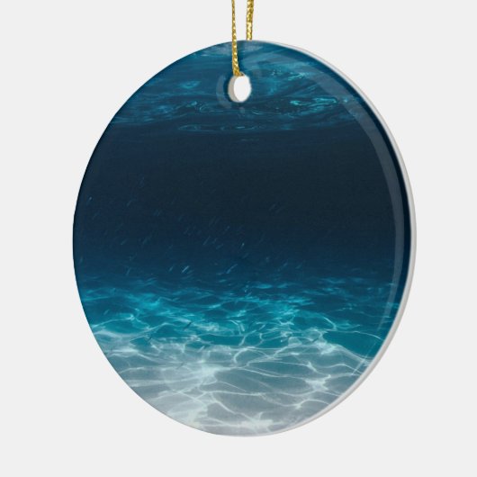 Zee van de oceaan onder het Zee Keramisch Ornament (Links)