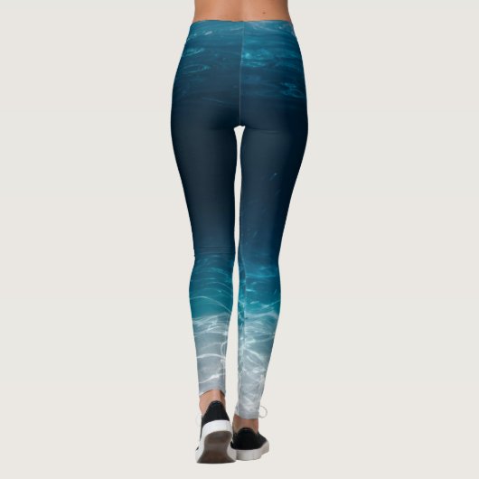 Zee van de oceaan onder het Zee Leggings (Achterkant)
