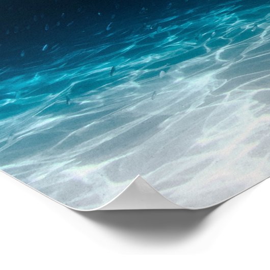 Zee van de oceaan onder het Zee Poster (Hoek)