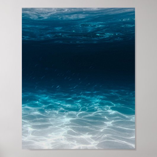 Zee van de oceaan onder het Zee Poster (Voorkant)
