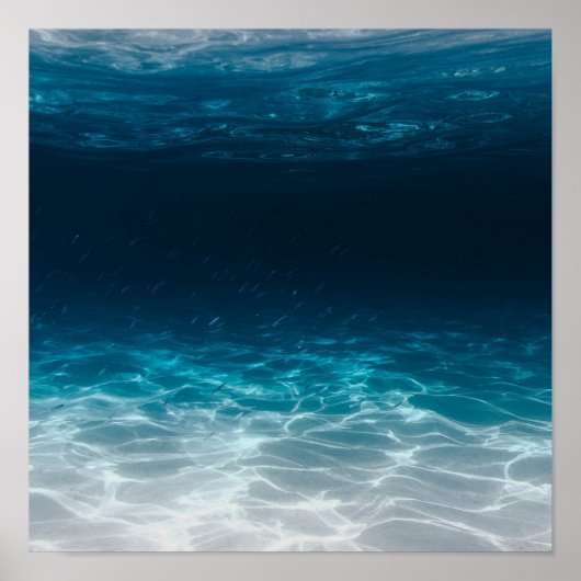 Zee van de oceaan onder het Zee Poster (Voorkant)
