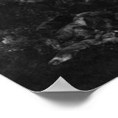 Zee van de oregonkusten met leeuw Binnenste Uitzic Poster (Hoek)