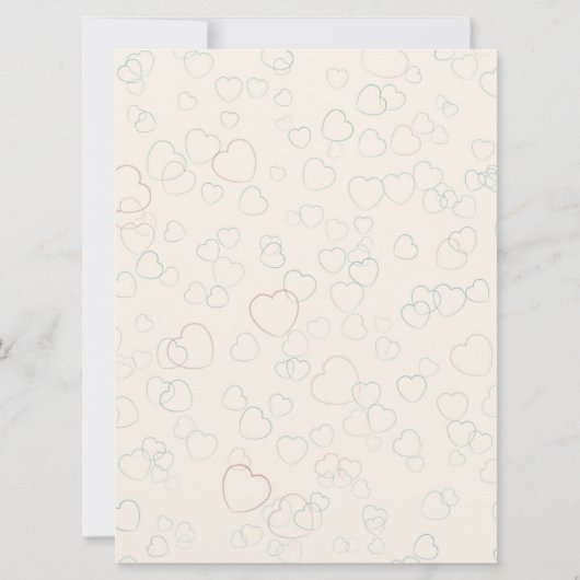 Zee van de Uitnodiging van het Liefde Wedding (Achterkant)