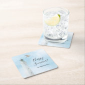 Zee van de vuurtoren van de zee kartonnen onderzetters (Insitu)