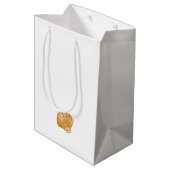 zee van de waterverf en zeewier medium cadeauzakje (Achterkant Gekanteld)