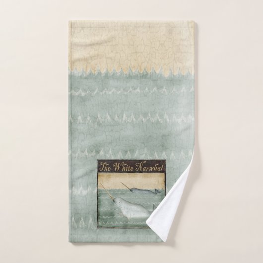 Zee van de zeescheepvaart op de Narwhale Whale uni Handdoek (Handdoek)
