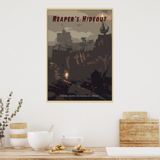 Zee van dieven poster (Keuken)