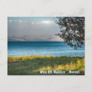 Zee van Galilee , Israël Feestdagenkaart