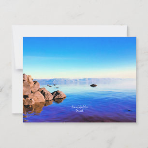 Zee van Galilee, Israëlische schilderachtig foto Briefkaart