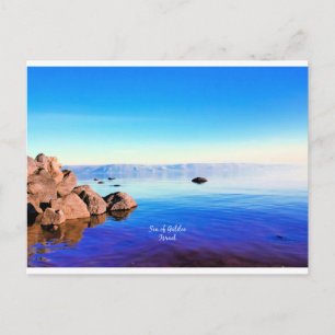 Zee van Galilee, Israëlische schilderachtig foto Briefkaart