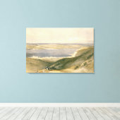 Zee van Galilee of Genezareth, naar Bash gericht Canvas Afdruk (Insitu (Houten vloer))