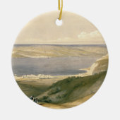 Zee van Galilee of Genezareth, naar Bash gericht Keramisch Ornament (Voorkant)