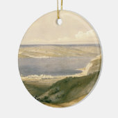 Zee van Galilee of Genezareth, naar Bash gericht Keramisch Ornament (Links)