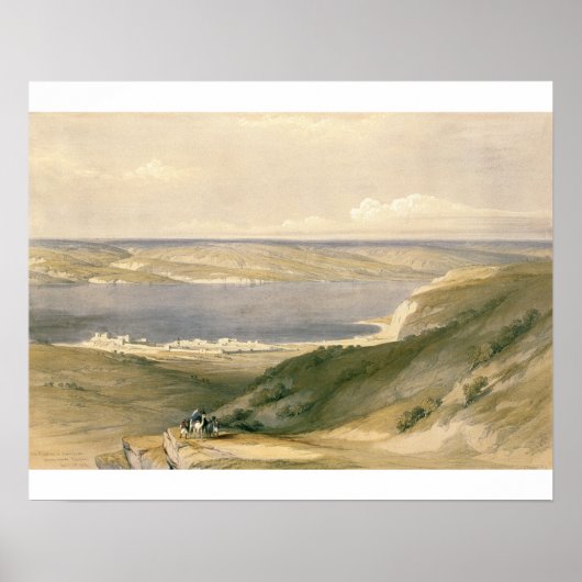 Zee van Galilee of Genezareth, naar Bash gericht Poster (Voorkant)