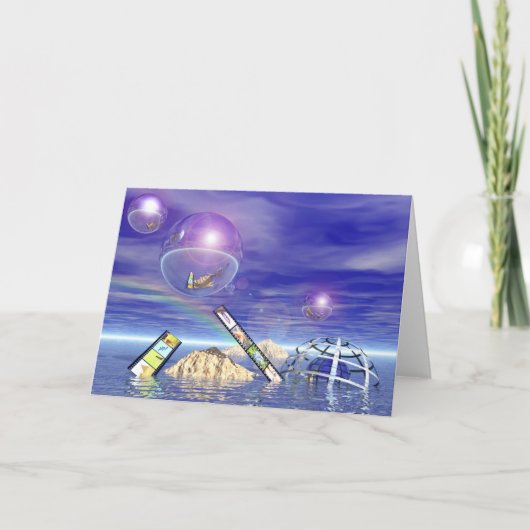 Zee van geheugen (kaart) feestdagen kaart (Voorkant)