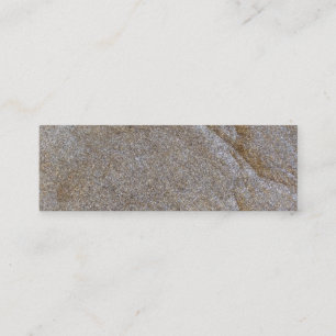 zee van gouden metaalchips mini visitekaartje