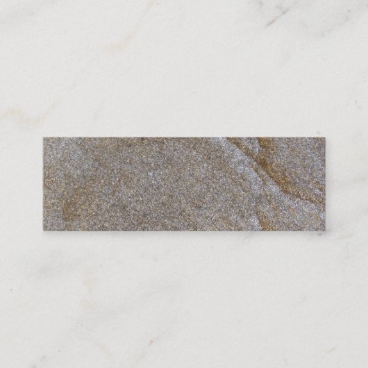 zee van gouden metaalchips mini visitekaartje (Voorkant)