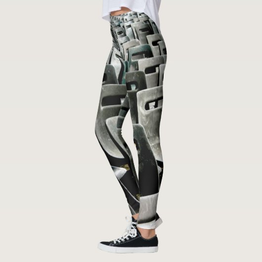 Zee van grijze haren leggings (Links)