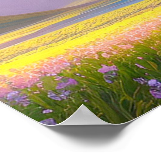 Zee van Groen in het Snowy-gebergte Poster (Hoek)