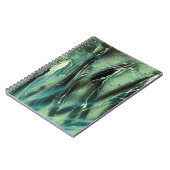 Zee van groen naar zwart notitieboek (Linkerzijde)