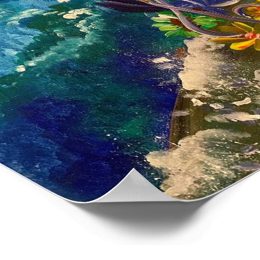 Zee van Harmonie - Om Canvas Schilderij Poster (Hoek)