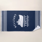 Zee van het cruiseschip Fun Family Reunion Summer  Strandlaken (Voorkant)