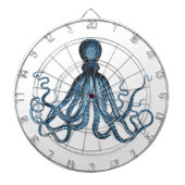 Zee van het kuststrand van de Octopus kraken Dartbord (Voorkant)