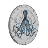 Zee van het kuststrand van de Octopus kraken Dartbord (Voorkant Links)