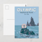 Zee van het Olympisch Nationaal Park Otter  Briefkaart (Voorkant / Achterkant)