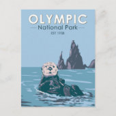 Zee van het Olympisch Nationaal Park Otter  Briefkaart (Voorkant)