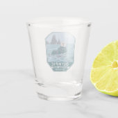 Zee van het Olympisch Nationaal Park Otter  Shot Glas (Achterkant)