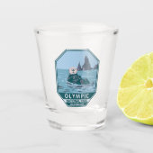 Zee van het Olympisch Nationaal Park Otter Shot Glas (Voorkant)