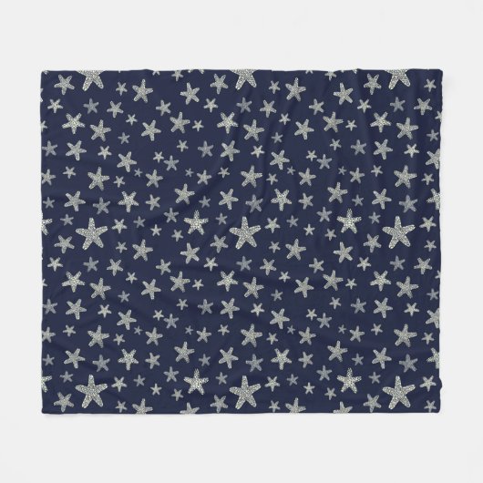 Zee van het tongpatroon fleece deken (Voorkant (Horizontaal))