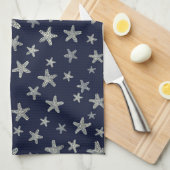 Zee van het tongpatroon theedoek (Quarter Fold)