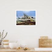 Zee van ijs - Masterstuk schilderen door Friedrich Poster (Keuken)