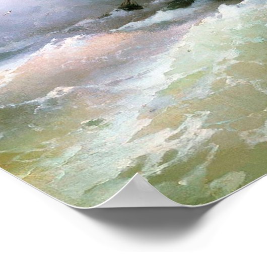 Zee van Ivan Aivazovsky Poster (Hoek)